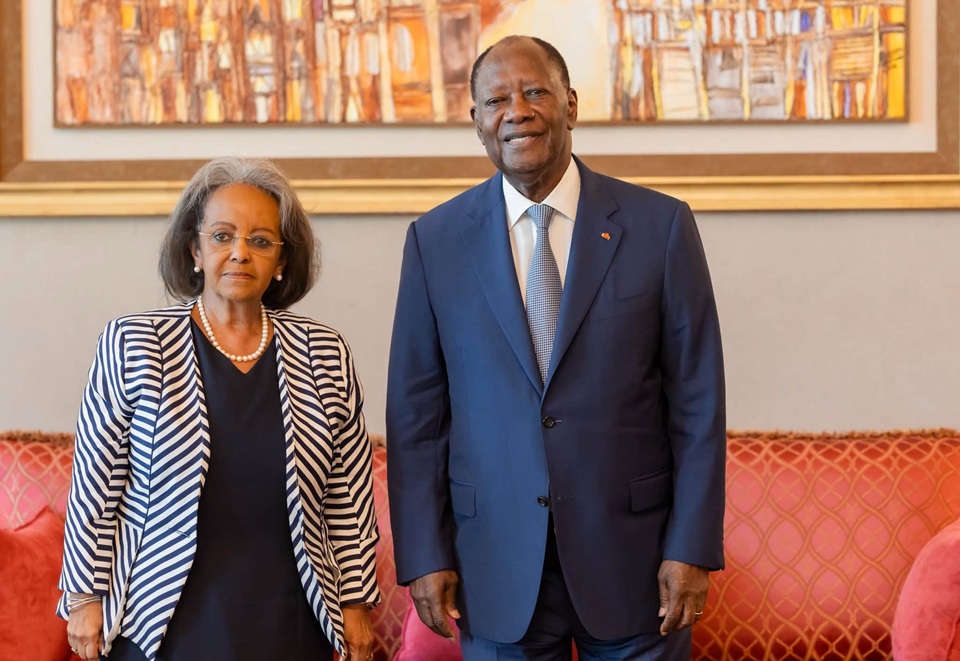 Côte d'Ivoire-AIP/ Alassane Ouattara échange avec l’ancienne présidente éthiopienne Sahle-Work Zewde