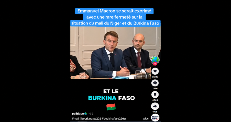 AIP-Fact-checking / Désinformation : comment des voice clones d’Emmanuel Macron manipulent le débat politique sur le Sahel