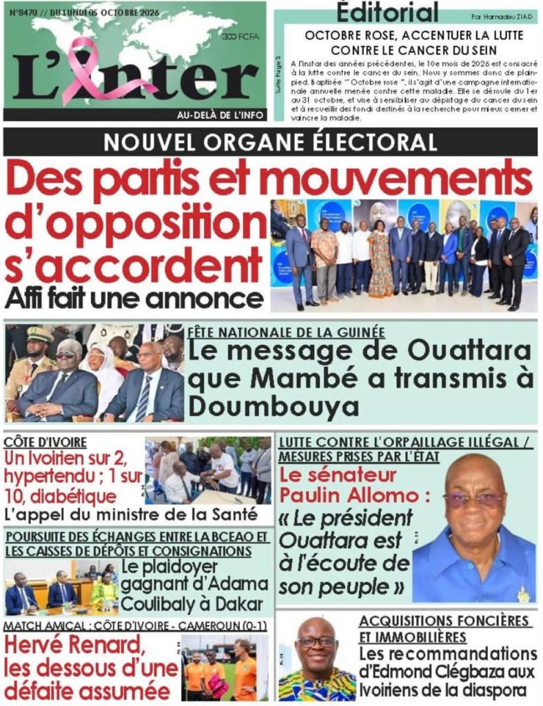 Côte d’Ivoire-AIP/Revue de presse : le nouvel organe électoral domine les Unes de la majorité des quotidiens