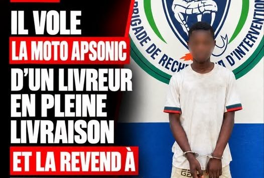 Côte d’Ivoire-AIP/ Un suspect interpellé après le vol et la revente d’une moto de livreur à 60 000 FCFA à Abidjan