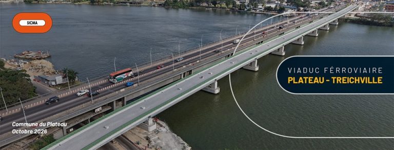 Côte d’Ivoire-AIP/ Métro d’Abidjan: le viaduc ferroviaire Plateau-Treichville achevé (SICMA)