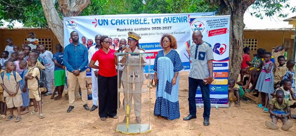 Côte d’Ivoire-AIP/Oupoyo : une ONG remet des kits scolaires à 100 élèves de l’EPP Gobêkro