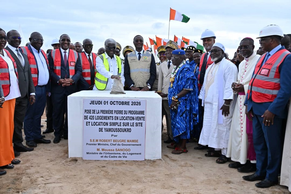 Côte d’Ivoire-AIP/ Le Premier ministre lance les travaux de construction de 420 logements sociaux à Yamoussoukro