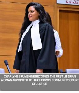Côte d'Ivoire-AIP/Inter/ Le gouvernement libérien félicite la magistrate Charlyne Brumskine pour son élection à la présidence de la Cour de justice de la CEDEAO